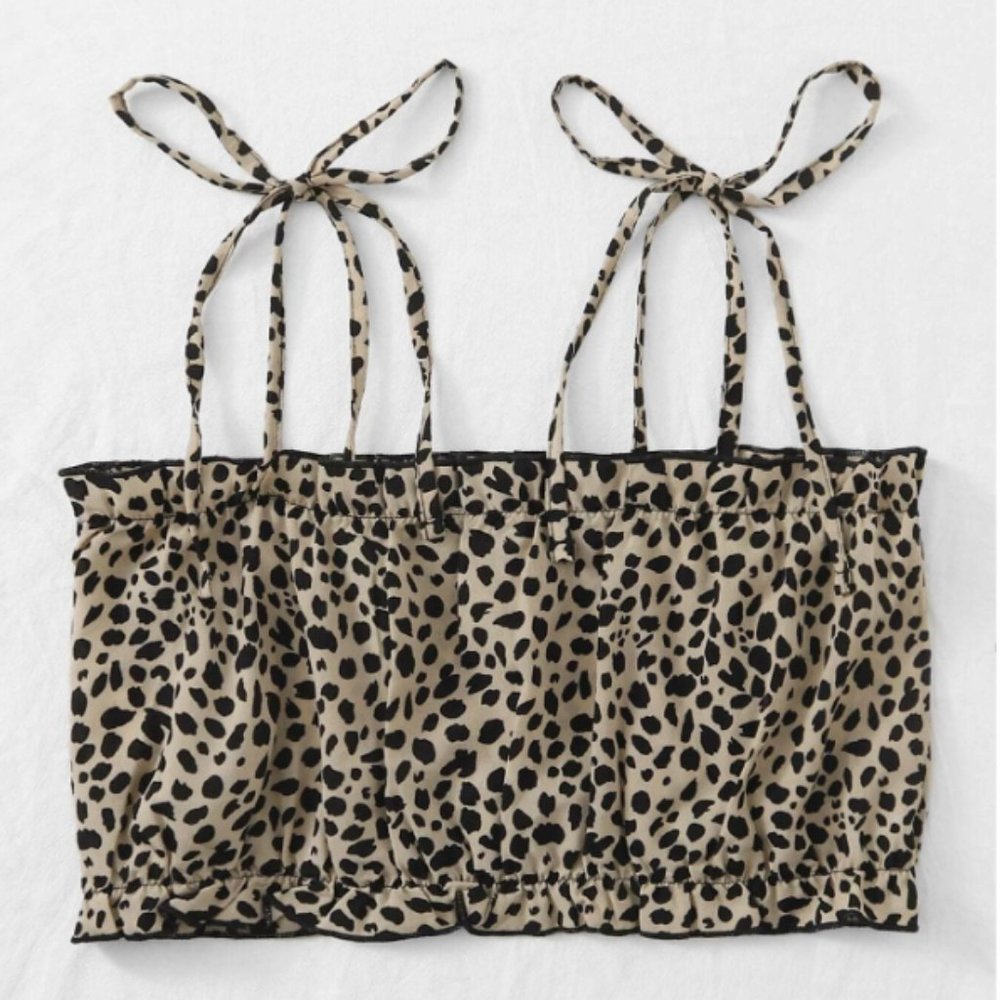 Leopard Print Crop Top